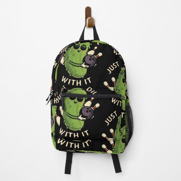 Item preview, Just Dill With It Funny Pickle Bowling Ball Humor designed and sold by TaraLiliana.