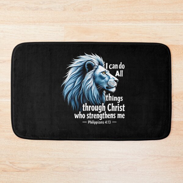Item preview, I Can Do All Things Through Christ Christian Jesus Lion designed and sold by TaraAnnie.