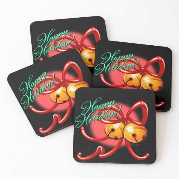 Item preview, Happy Holiday bells designed and sold by MetroInk.
