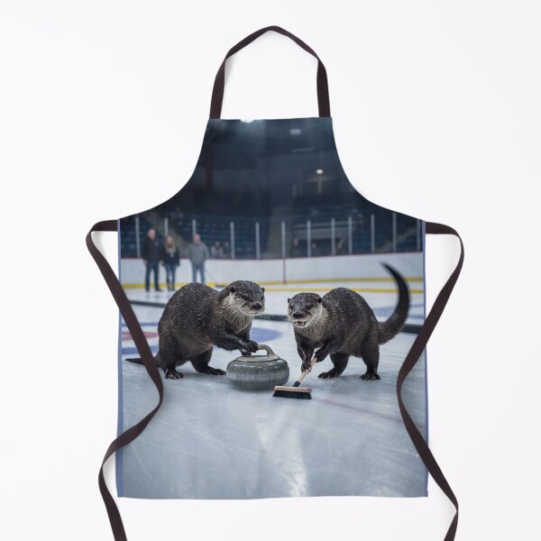 Item preview, Happy Otters Curling designed and sold by Tridentulus.