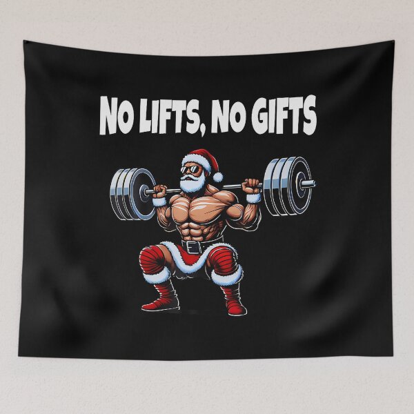 Item preview, Funny Santa Gym Lifting Swole Santa Ugly Christmas designed and sold by SelmaBonnie.