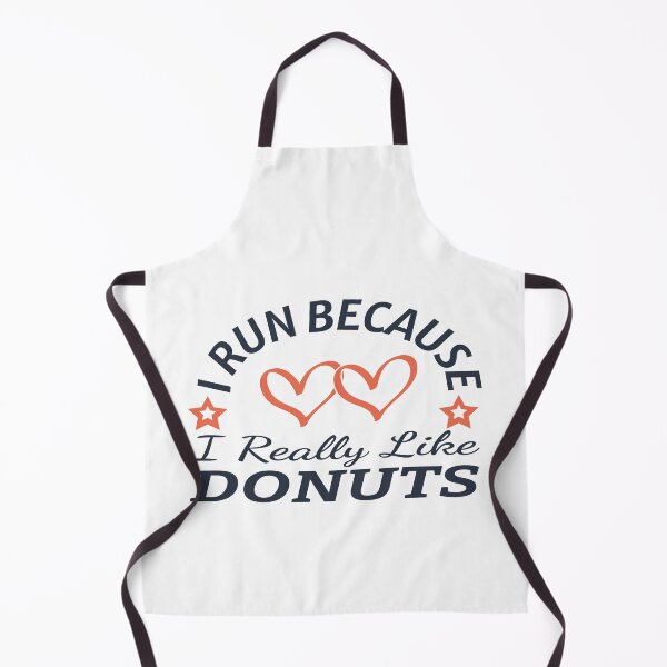 Item preview, I Run Because I Really Like Donuts Funny Running Quote Sweet Food Humor Gift Idea designed and sold by karibov.