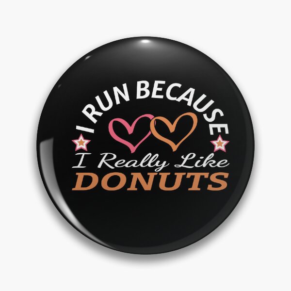 Item preview, I Run Because I Really Love Donuts – Funny Donut Lover Gift Tee, Humorous Running Shirt for Foodies & Dessert Fans designed and sold by karibov.