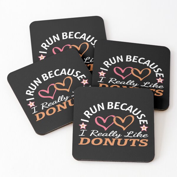 Item preview, I Run Because I Really Love Donuts – Funny Donut Lover Gift Tee, Humorous Running Shirt for Foodies & Dessert Fans designed and sold by karibov.