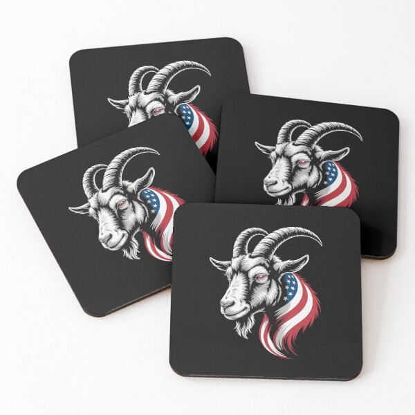Item preview, Goat Farm Patriotic Farmer 4th Of July USA American Flag designed and sold by katherintration.