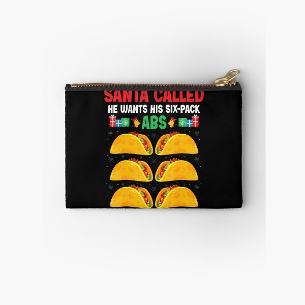 Item preview, Santa Called He Wants His Six-Pack Abs Gym Taco Christmas designed and sold by SelmaBonnie.