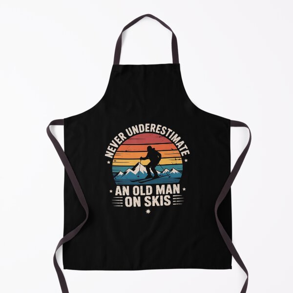 Item preview, Never Underestimate An Old Man On Skis Funny Skiing designed and sold by DentistLegal.