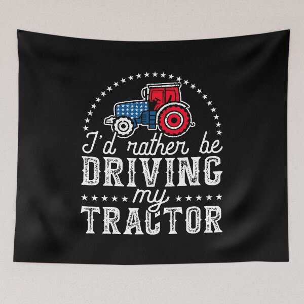Item preview, I'D Rather Be Driving My Tractor Farmer Tractor Driver designed and sold by KristyCharleen.