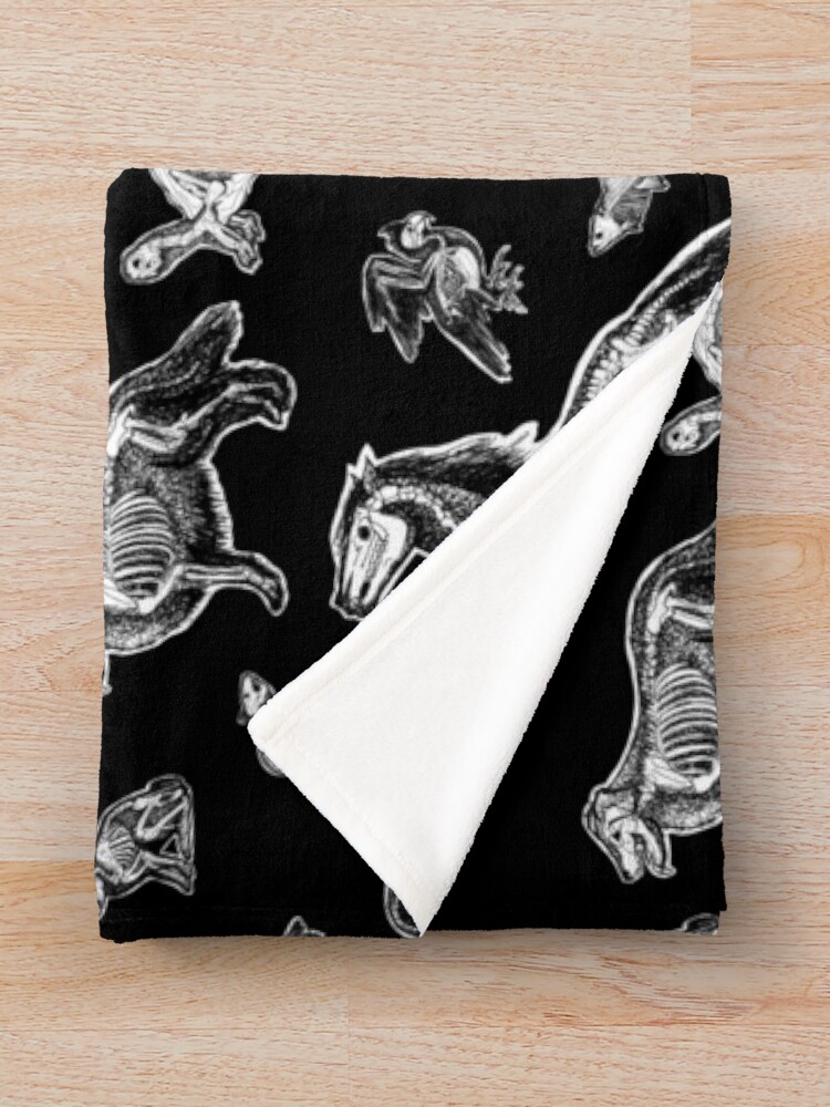 Alternate view of Veterinary Technician :: X-ray Animal Bones Anatomy Throw Blanket