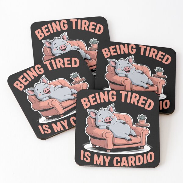 Item preview, Being Tired is My Cardio Couch Potato Pig designed and sold by HardcoreTour.
