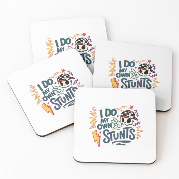 Item preview, I Do My Own Stunts | Funny Skull Stuntman Retro Graphic designed and sold by Colorful-Garden.