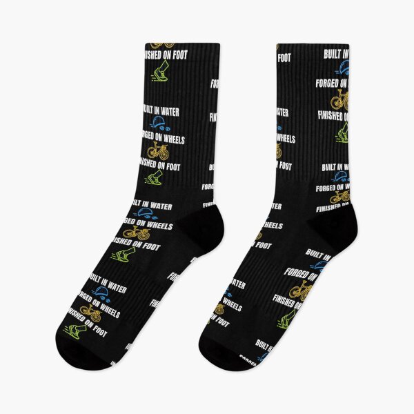 Item preview, Built in Water • Forged on Wheels • Finished on Foot | Triathlon Motivation Gift & Apparel designed and sold by endurothreads.