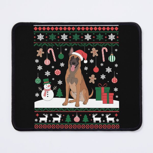 Item preview, Belgian Malinois Santa Happy Christmas Funny Ugly Christmas designed and sold by HardcoreTour.