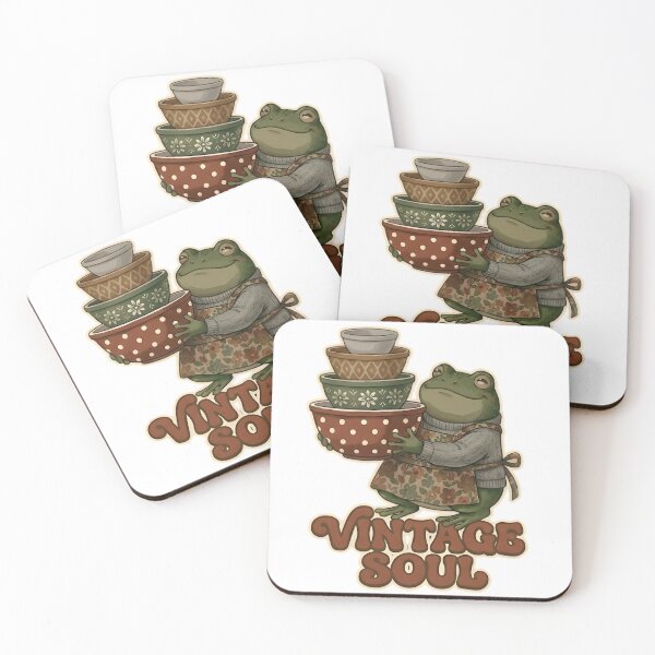 Item preview, Vintage Kitchen Frog Bowls Cottagecore designed and sold by MihaCottagecore.