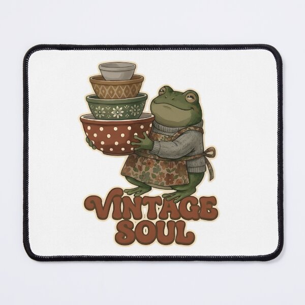 Item preview, Vintage Kitchen Frog Bowls Cottagecore designed and sold by MihaCottagecore.