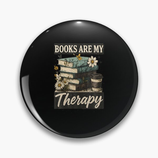 Item preview, Books Are My Therapy Reading Lover Floral Escape designed and sold by LeanneSandra.