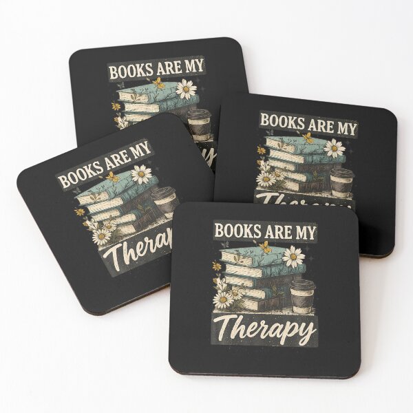 Item preview, Books Are My Therapy Reading Lover Floral Escape designed and sold by LeanneSandra.