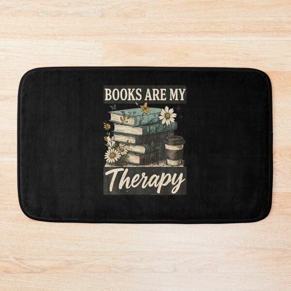 Item preview, Books Are My Therapy Reading Lover Floral Escape designed and sold by LeanneSandra.