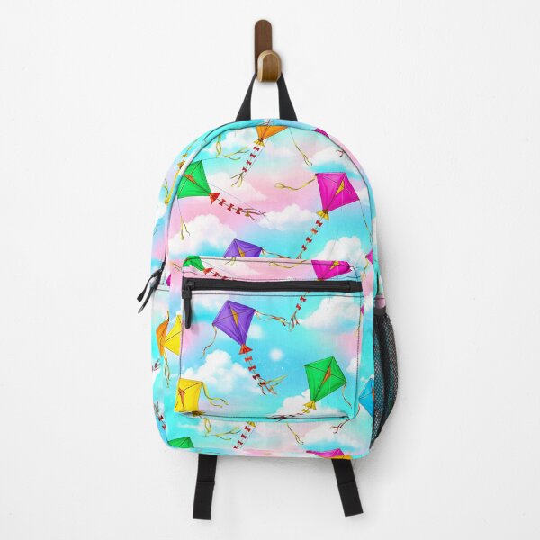Item preview, Colorful Kites Seamless Pattern – Bright Sky, Clouds and Flying Kite Design designed and sold by jarvisdesignsJD.