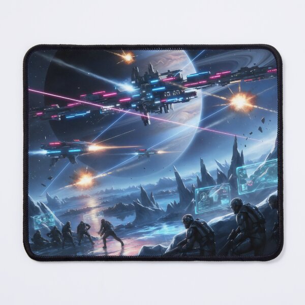 Item preview, Alien Planet War in the Void Sci Fi Battle Design designed and sold by SplashTastic.