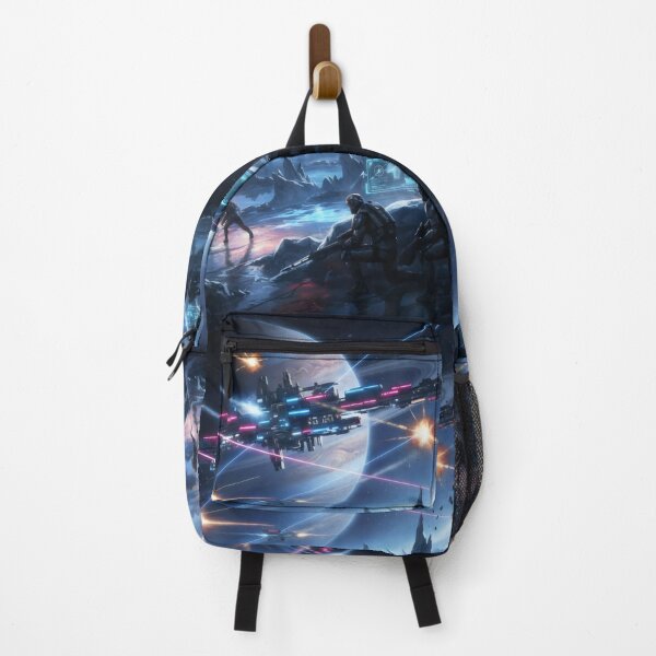 Item preview, Alien Planet War in the Void Sci Fi Battle Design designed and sold by SplashTastic.