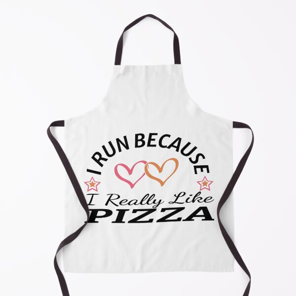 Item preview, I Run Because I Really Like Pizza Funny Running Quote Fast Food Humor Gift Idea designed and sold by karibov.