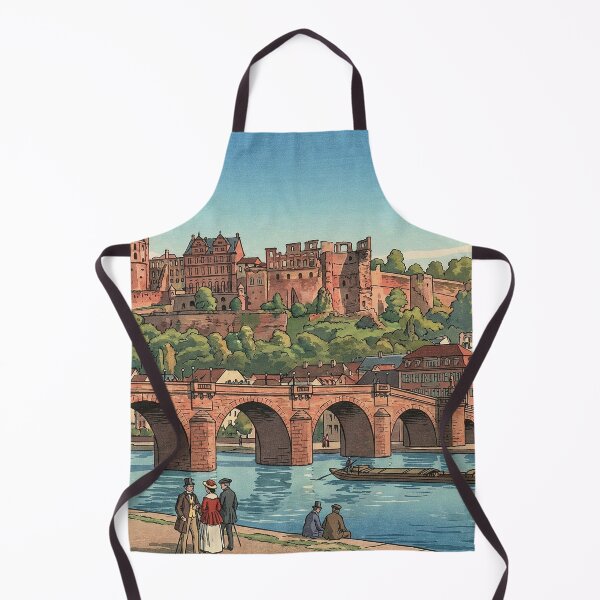 Item preview, Heidelberg Castle Japanese Woodblock Print designed and sold by Takeda-art.