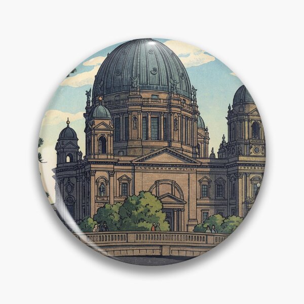 Item preview, Berlin Cathedral Japanese Woodblock Print designed and sold by Takeda-art.