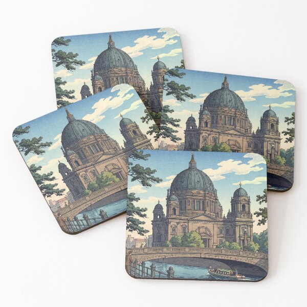 Item preview, Berlin Cathedral Japanese Woodblock Print designed and sold by Takeda-art.