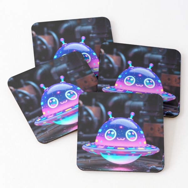 Item preview, Kawaii Neon UFO – Galaxy Space Baby (Space Collection) designed and sold by NordseeSteel.