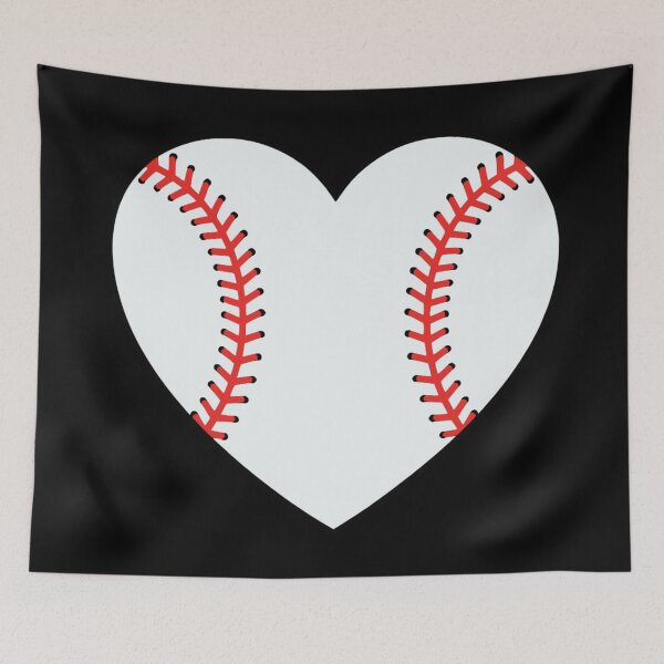 Item preview, Baseball Heart Design - Cute Red Stitch Baseball Lover Graphic for Fans and Sports Mom or Dad designed and sold by EpicSportsArt.