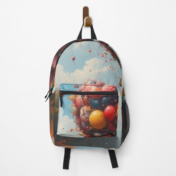 Item preview, Heart-shaped balloon flight over autumnal landscape designed and sold by Mianku | Für das Leben.