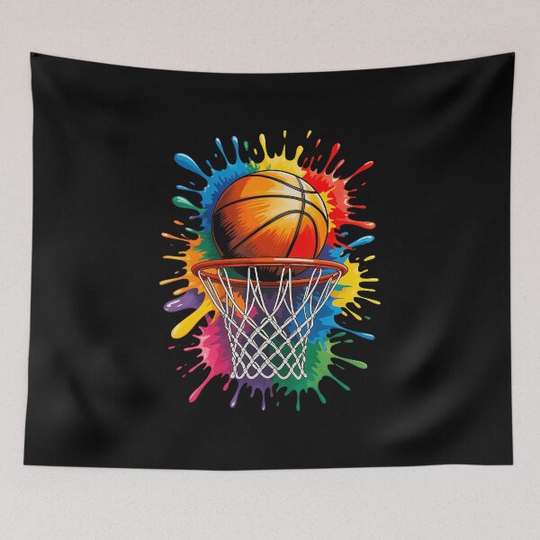 Item preview, Colorful Basketball Tie Dye Color Splash designed and sold by DonnieJennie.