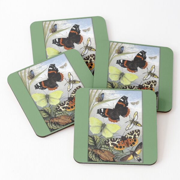 Item preview, Entomological Print: Bee, Butterflies and Moths designed and sold by Tridentulus.