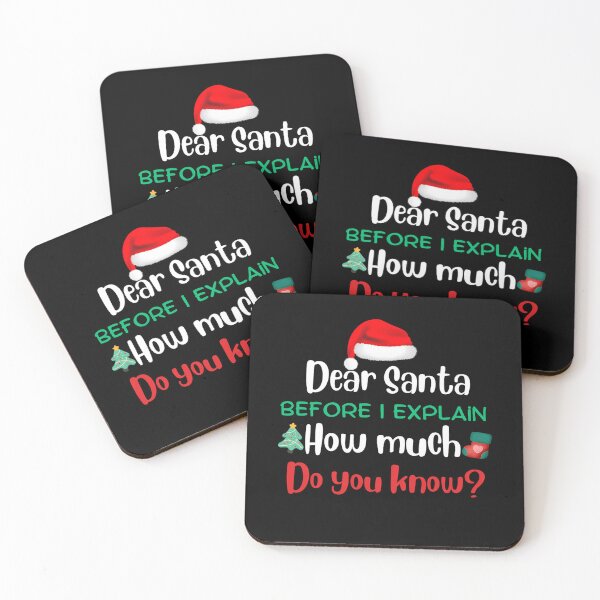 Item preview, Christmas Funny Santa Explain Naughty On Can Dear Santa The List I designed and sold by JoelyNavarro.