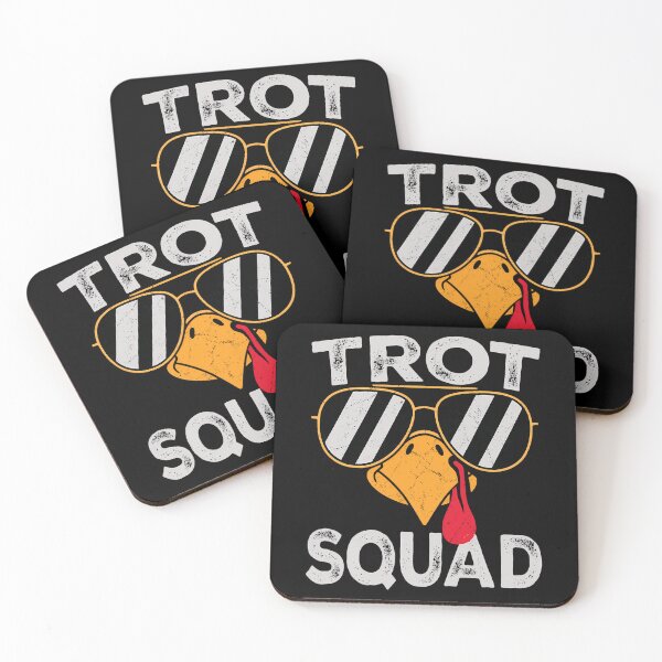 Item preview, Gobble Trot Fall Cute Happy Thanksgiving 80s Squad designed and sold by CalvinVanAuken.