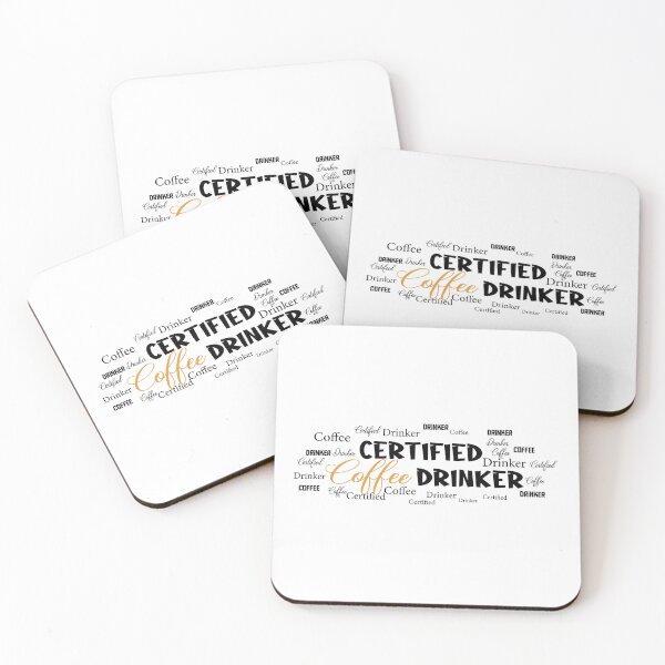 Item preview, Certified Coffee Drinker Funny Quote Hot Beverage Humor Gift Idea for Caffeine Lovers designed and sold by karibov.