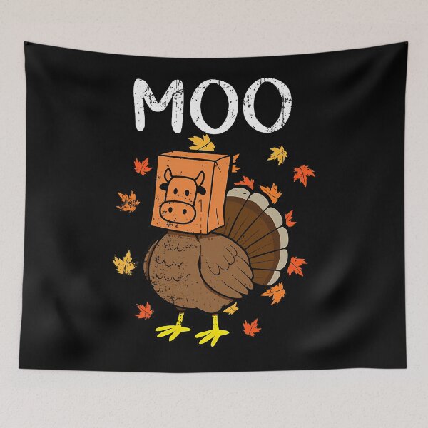Item preview, Turkey Holiday 90s Thanksgiving Festive Cow Moo Day Funny designed and sold by rebeccathanuos.