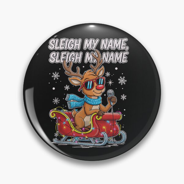 Artikelvorschau, Sleigh My Name, Sleigh My Name Rentier-T-Shirt - Neon Modern Christmas entworfen und verkauft von ZyxDes.