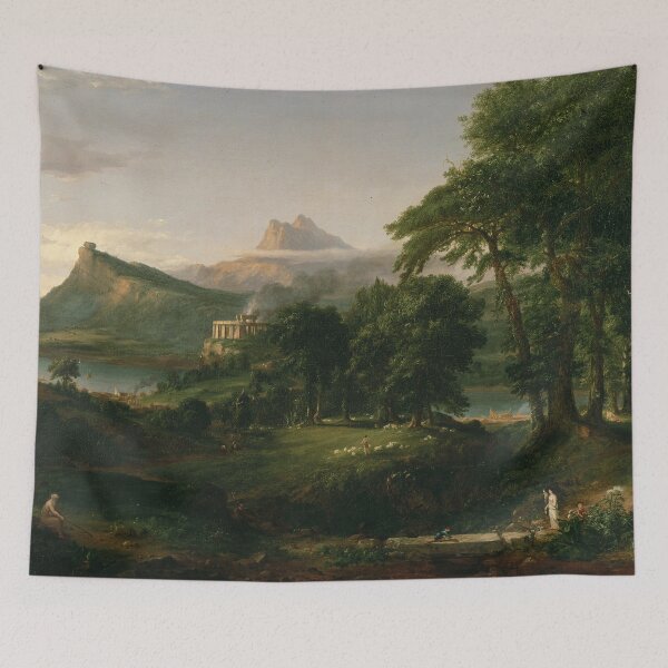 Item preview, The Course of Empire - the Arcadian or Pastoral State Painting designed and sold by nicholaswaldrop.