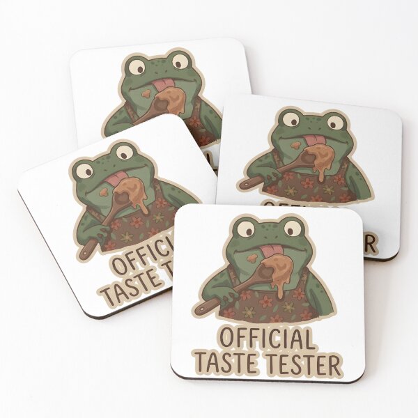 Item preview, Cute Taste Tester Frog Cottagecore designed and sold by MihaCottagecore.