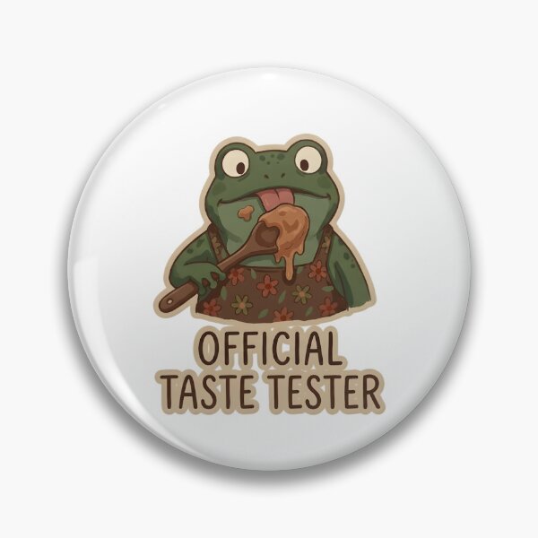 Item preview, Cute Taste Tester Frog Cottagecore designed and sold by MihaCottagecore.