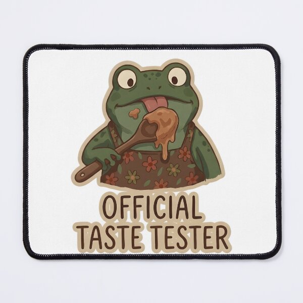 Item preview, Cute Taste Tester Frog Cottagecore designed and sold by MihaCottagecore.