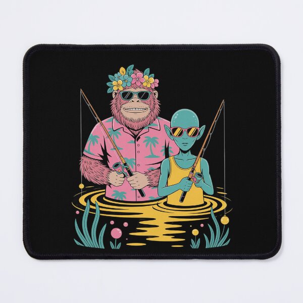 Item preview, Bigfoot Tshirt Sasquatch Alien Fishing Conspiracy Funny designed and sold by ToggleBet.