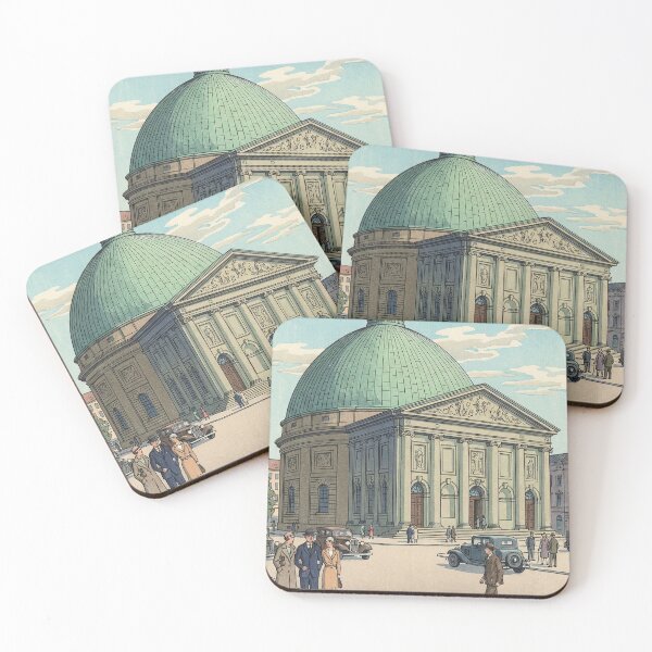 Item preview, St. Hedwig's Cathedral Japanese Woodblock Print designed and sold by Takeda-art.