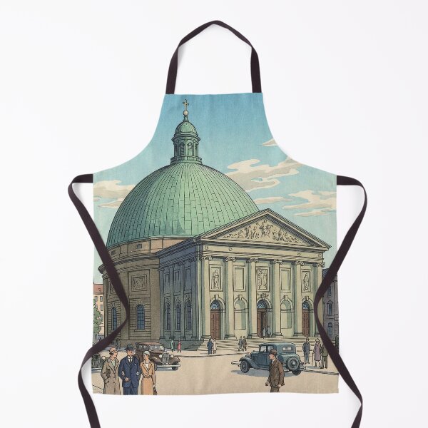 Item preview, St. Hedwig's Cathedral Japanese Woodblock Print designed and sold by Takeda-art.