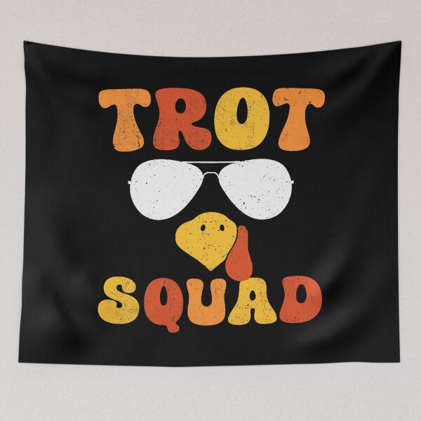 Item preview, Squad Gobble Fall Happy Thanksgiving 80s Trot Cute designed and sold by CalvinVanAuken.