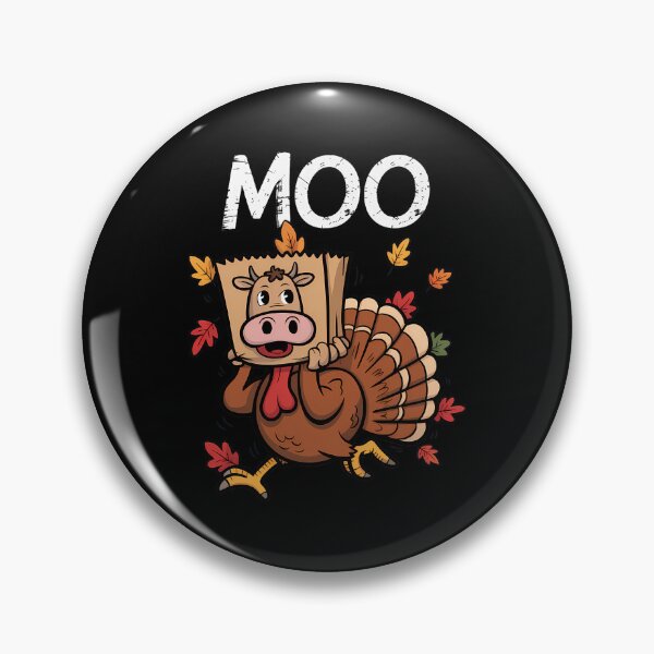 Item preview, Thanksgiving Funny Day Festive 90s Turkey Holiday Cow Moo designed and sold by rebeccathanuos.