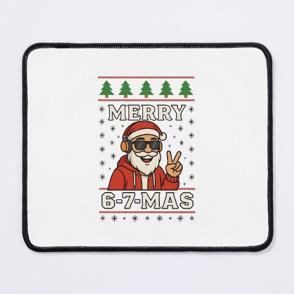 Item preview, Merry 6-7-Mas – Funny Zoomer Santa Christmas Meme designed and sold by SillyGeuse.