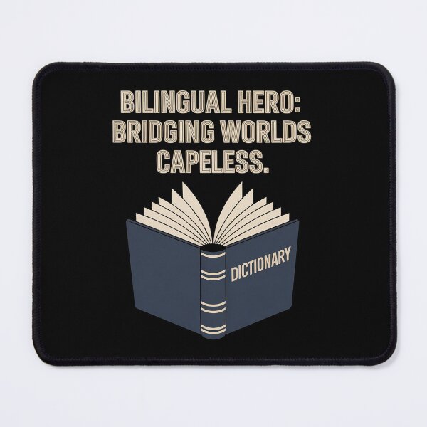 Item preview, Bilingual Hero Capeless Dictionary Graphic designed and sold by BubblePancake.